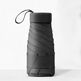 Składana czarna parasolka