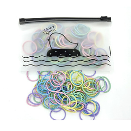 Pastelowe gumki do włosów 100 sztuk