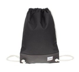 Plecak worek pojemny czarny z szarym spodem Pariso