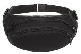 Nerka saszetka na pas czarna wytrzymała biodrowa do pasa